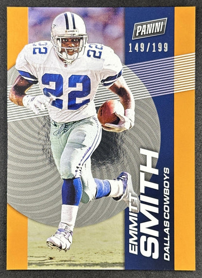 Emmitt Smith 2023 Panini NFL Player of the Day Orange /199 Cowboys front