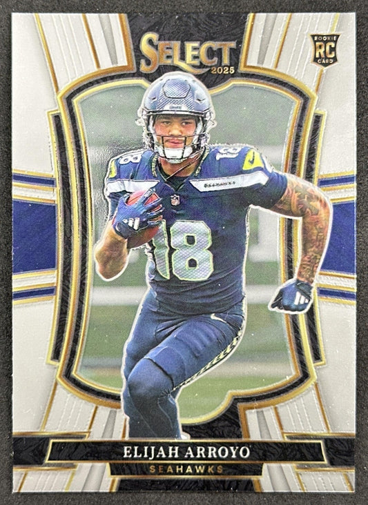 Elijah Arroyo 2025 Panini Select Premier Level Seahawks Front