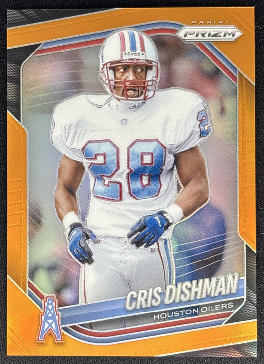 Cris Dishman 2025 Panini Prizm Orange /249 Oilers