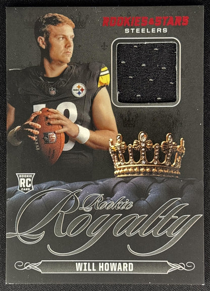 Will Howard 2025 Panini Rookies & Stars Rookie Royalty Steelers Sports Trading Cards