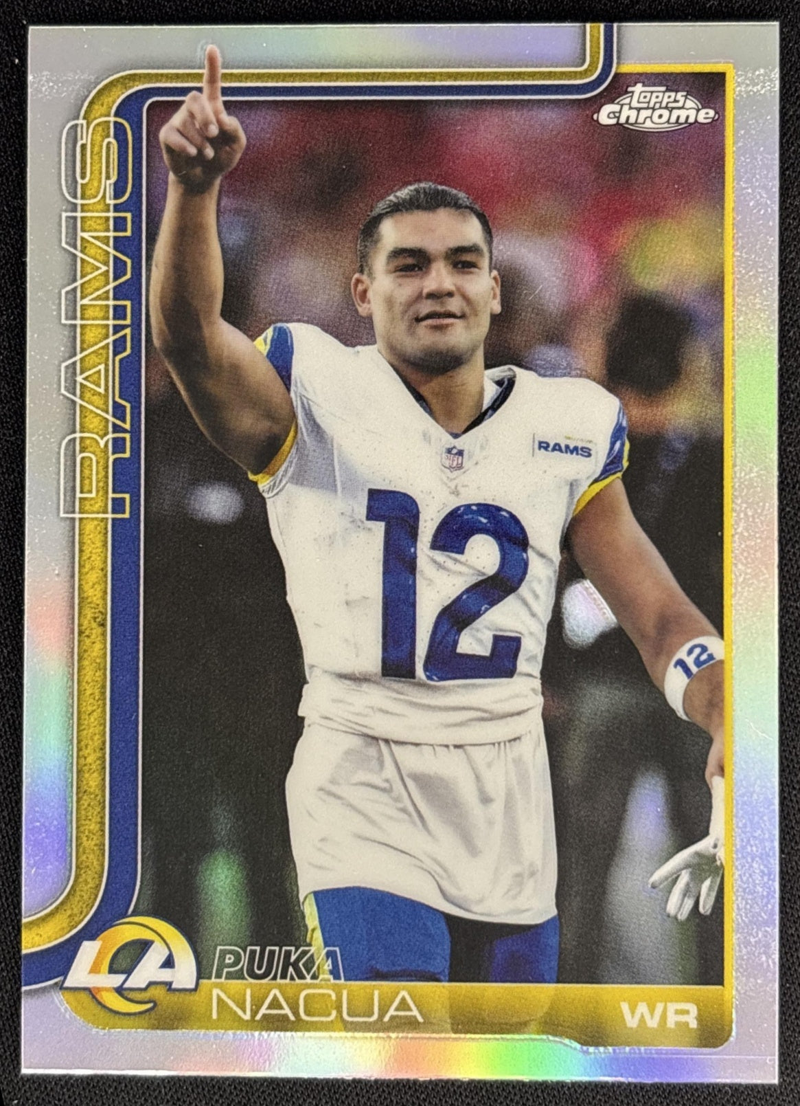 Puka Nacua 2025 Topps Chrome Image Variation Silver Rams