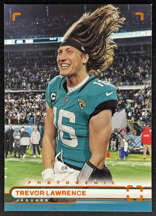 Trevor Lawrence 2022 Panini Chronicles Photogenic Orange Jaguars Sports Trading Cards