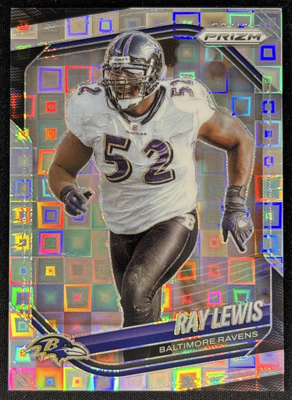 Ray Lewis 2025 Panini Prizm Pandora /400 Ravens front