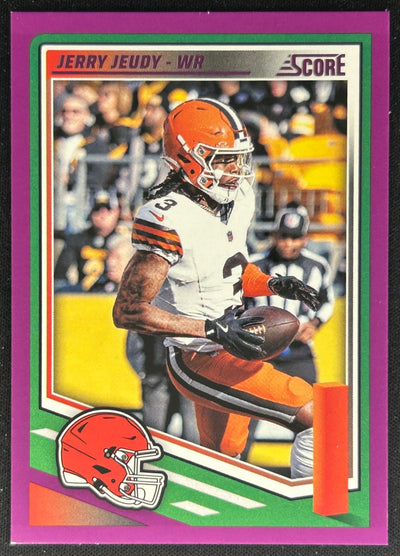 Jerry Jeudy 2025 Panini Score Purple Browns Sports Trading Cards