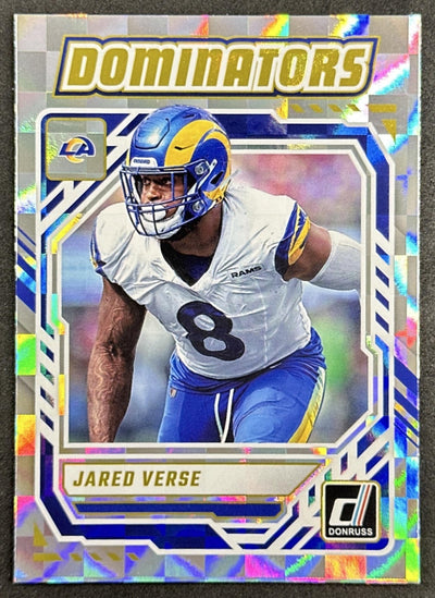 Jared Verse 2025 Panini Donruss Dominators Rams Sports Trading Cards