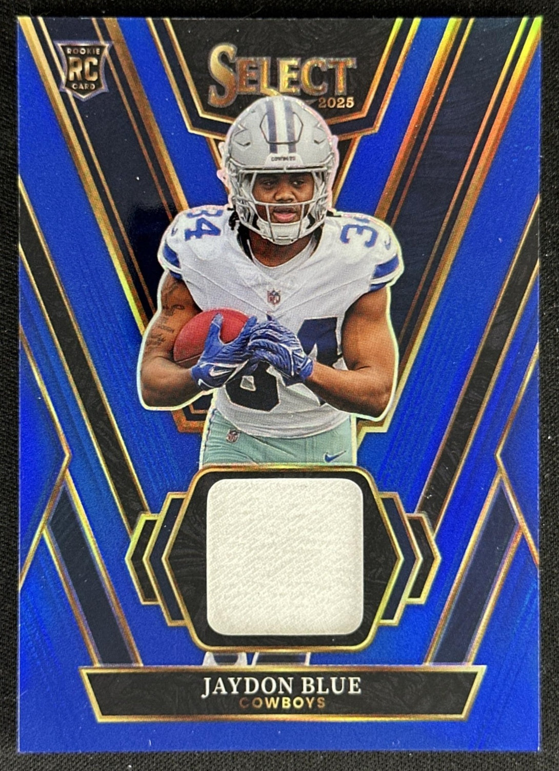 Jaydon Blue 2025 Panini Select Rookie Swatches Prizm Cowboys