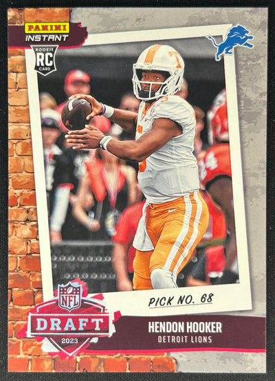 Hendon Hooker 2023 Panini Instant NFL Draft Night Lions Sports Trading Cards