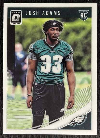 Josh Adams 2018 Panini Donruss Optic Eagles Sports Trading Card