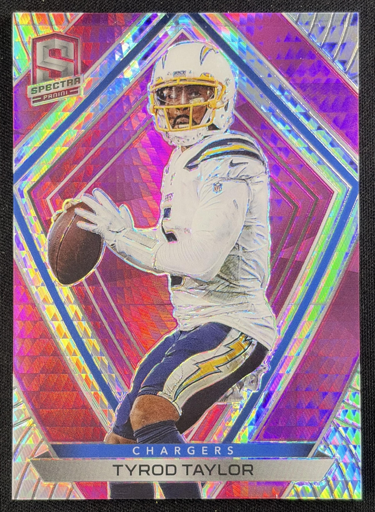 Tyrod Taylor 2020 Panini Spectra Neon Pink /25 Chargers