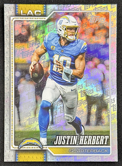 Justin Herbert 2026 Topps Flagship Fanatics Foil Chargers