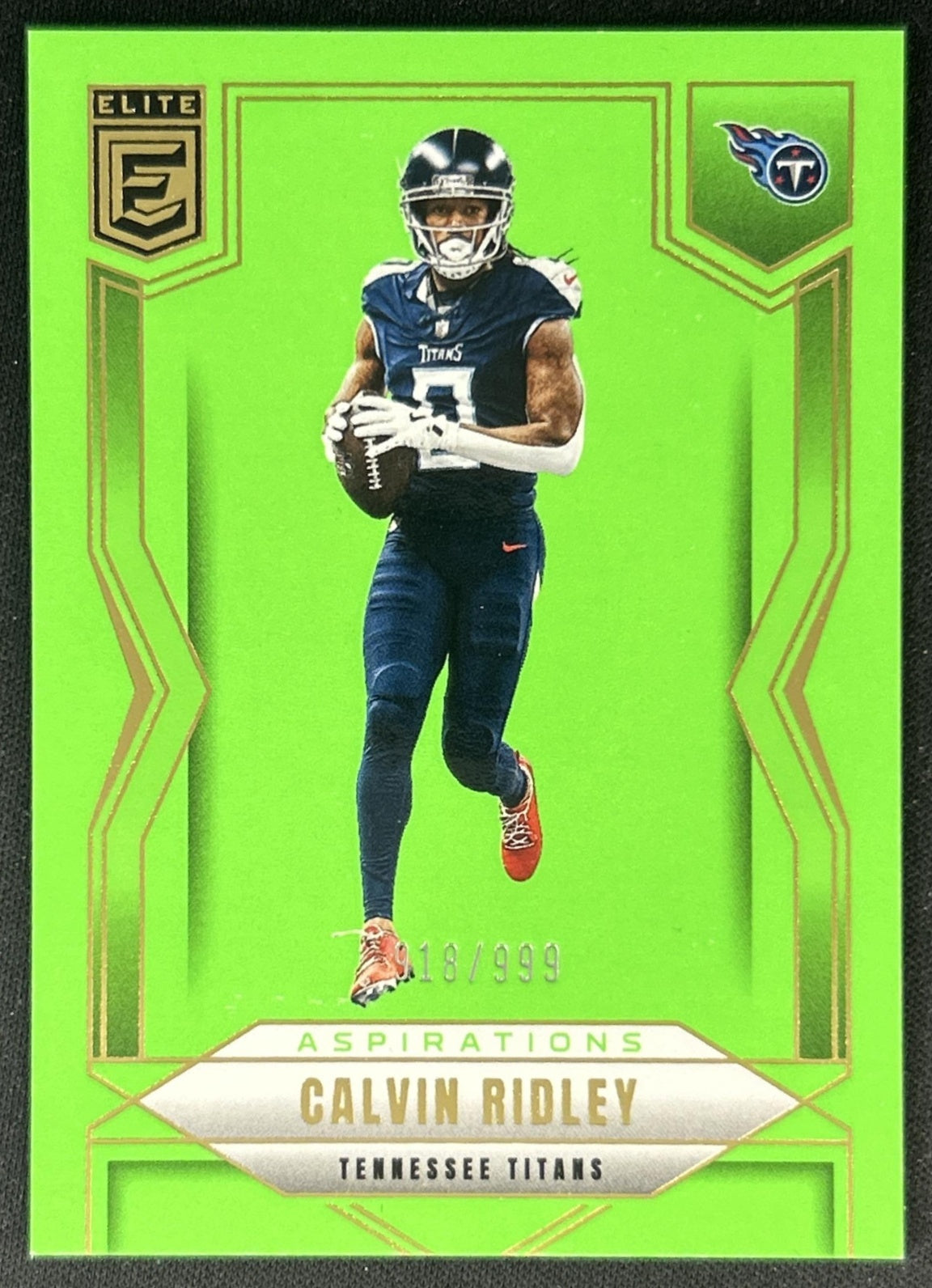 Calvin Ridley 2025 Panini Donruss Elite Aspirations Lime Green /999 Titans