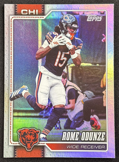 Rome Odunze 2026 Topps Rainbow Foil Bears Chicago Bears