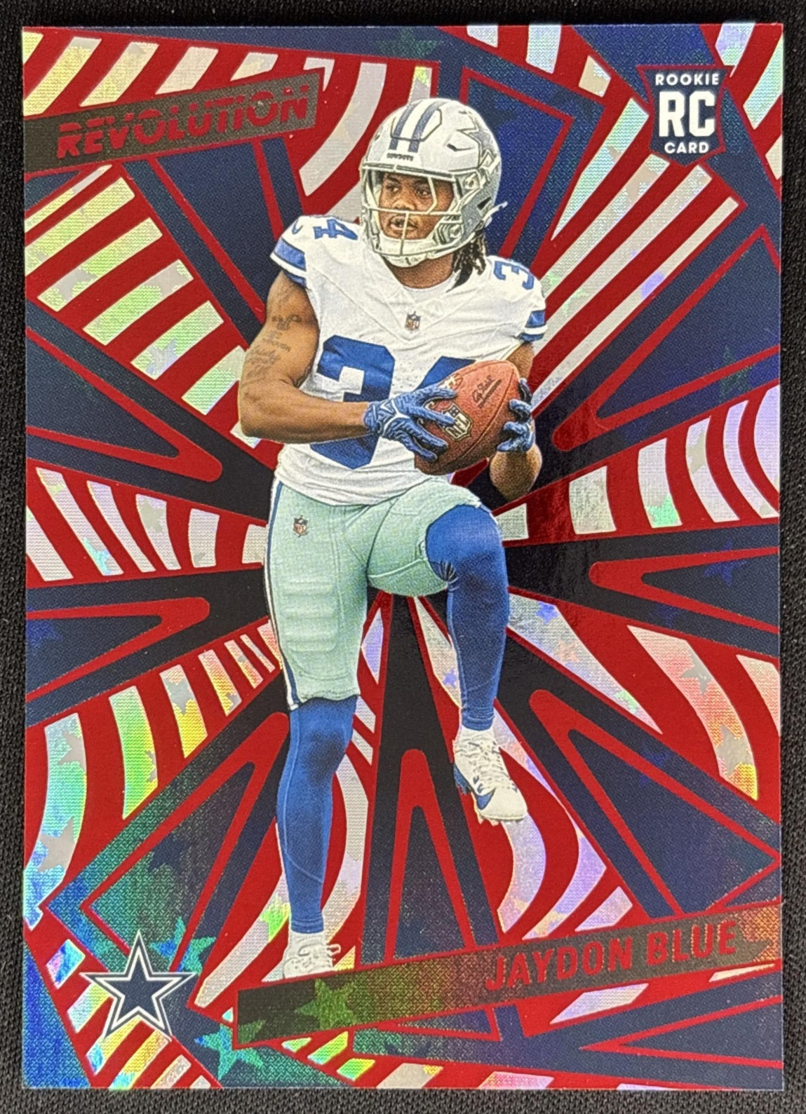 Jaydon Blue 2025 Panini Revolution Rookies Red Swirl Cowboys Default Title Sports Trading Cards
