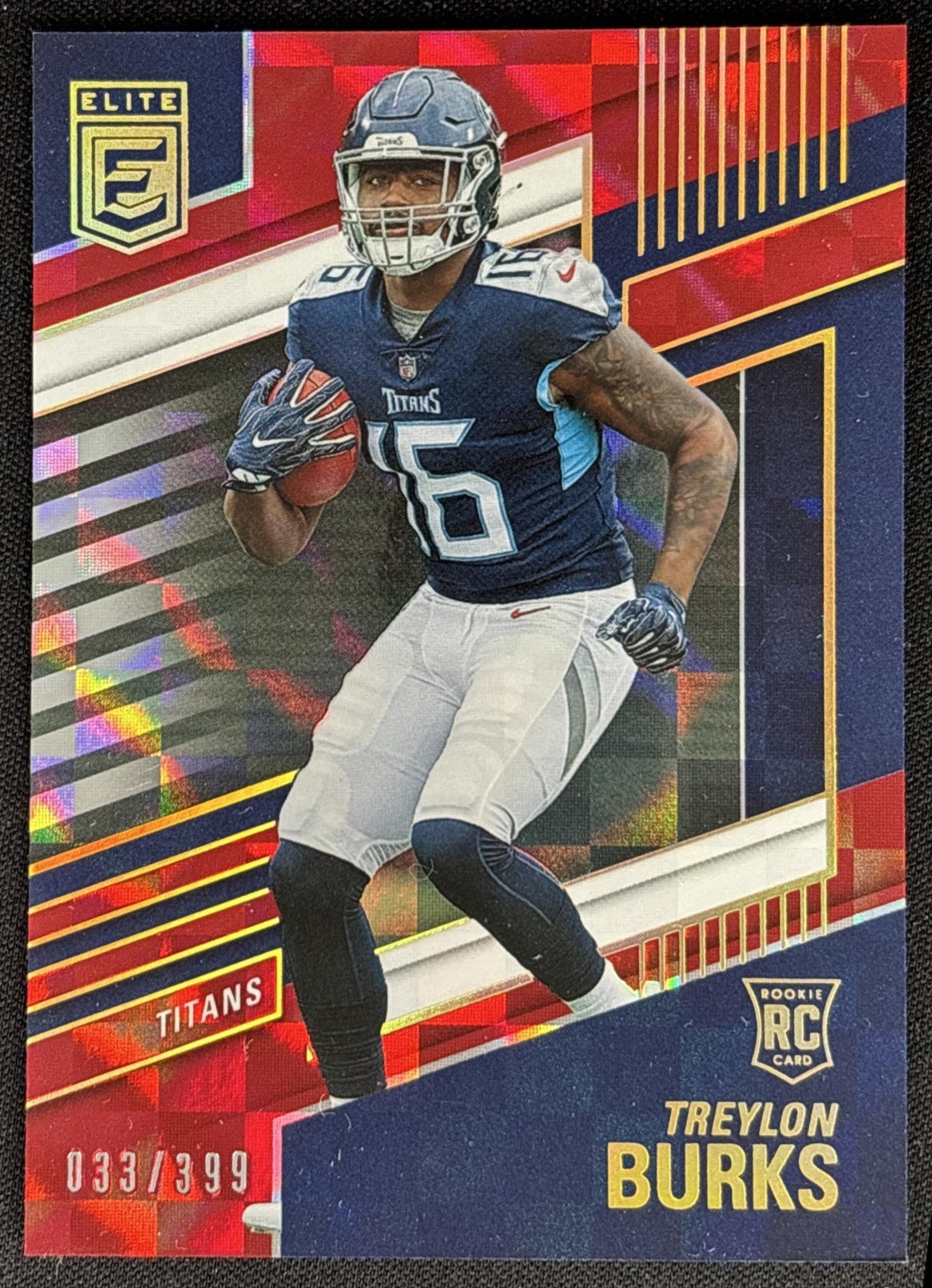 Treylon Burks 2022 Panini Donruss Elite Red /399 Titans Sports Trading Card