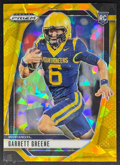 Garrett Greene 2025 Prizm Draft Picks Gold Ice Mountaineers