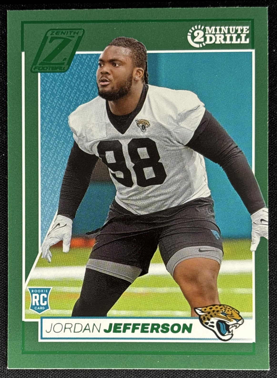 Jordan Jefferson 2024 Panini Zenith Two Minute Drill Jaguars Sports Trading Card