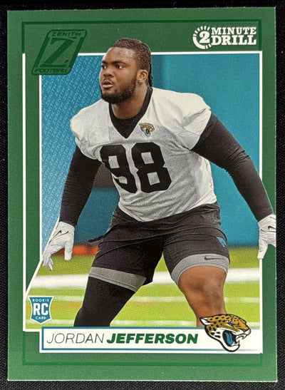 Jordan Jefferson 2024 Panini Zenith Two Minute Drill Jaguars Sports Trading Card