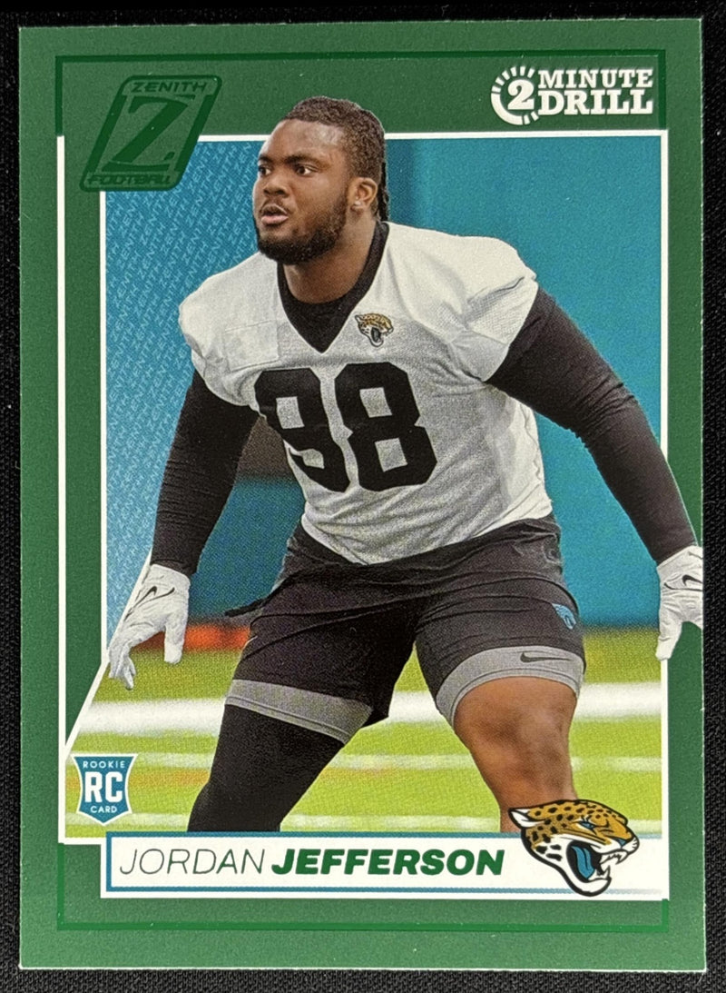 Jordan Jefferson 2024 Panini Zenith Two Minute Drill Jaguars