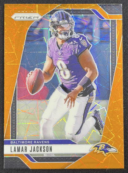 Lamar Jackson 2024 Panini Prizm Lazer Ravens Sports Trading Card