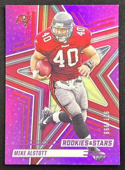Mike Alstott 2025 Panini Rookies & Stars Purple /999 Buccaneers