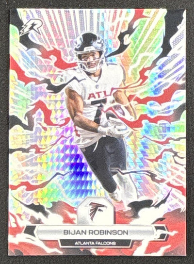 Bijan Robinson 2025 Topps Resurgence Prism Refractor Falcons Sports Trading Card