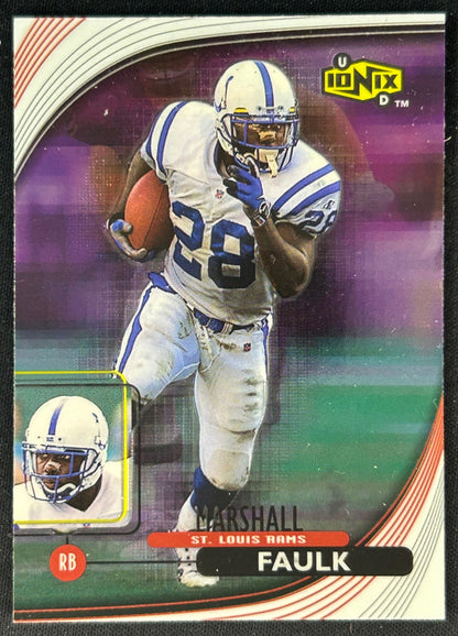 Marshall Faulk 1999 Ionix Rams Sports Trading Cards