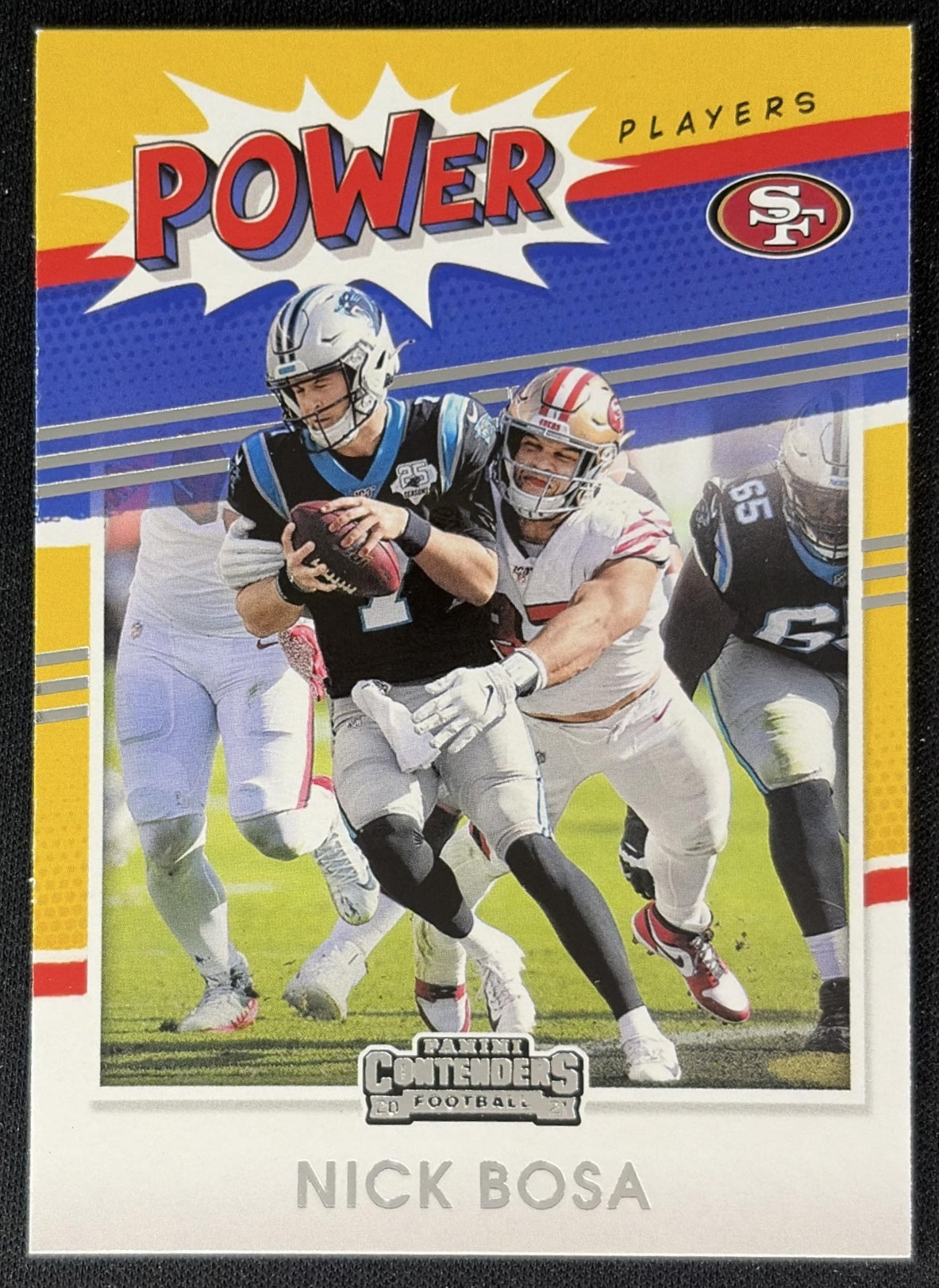 Nick Bosa 2021 Panini Contenders Power Players 49ers front