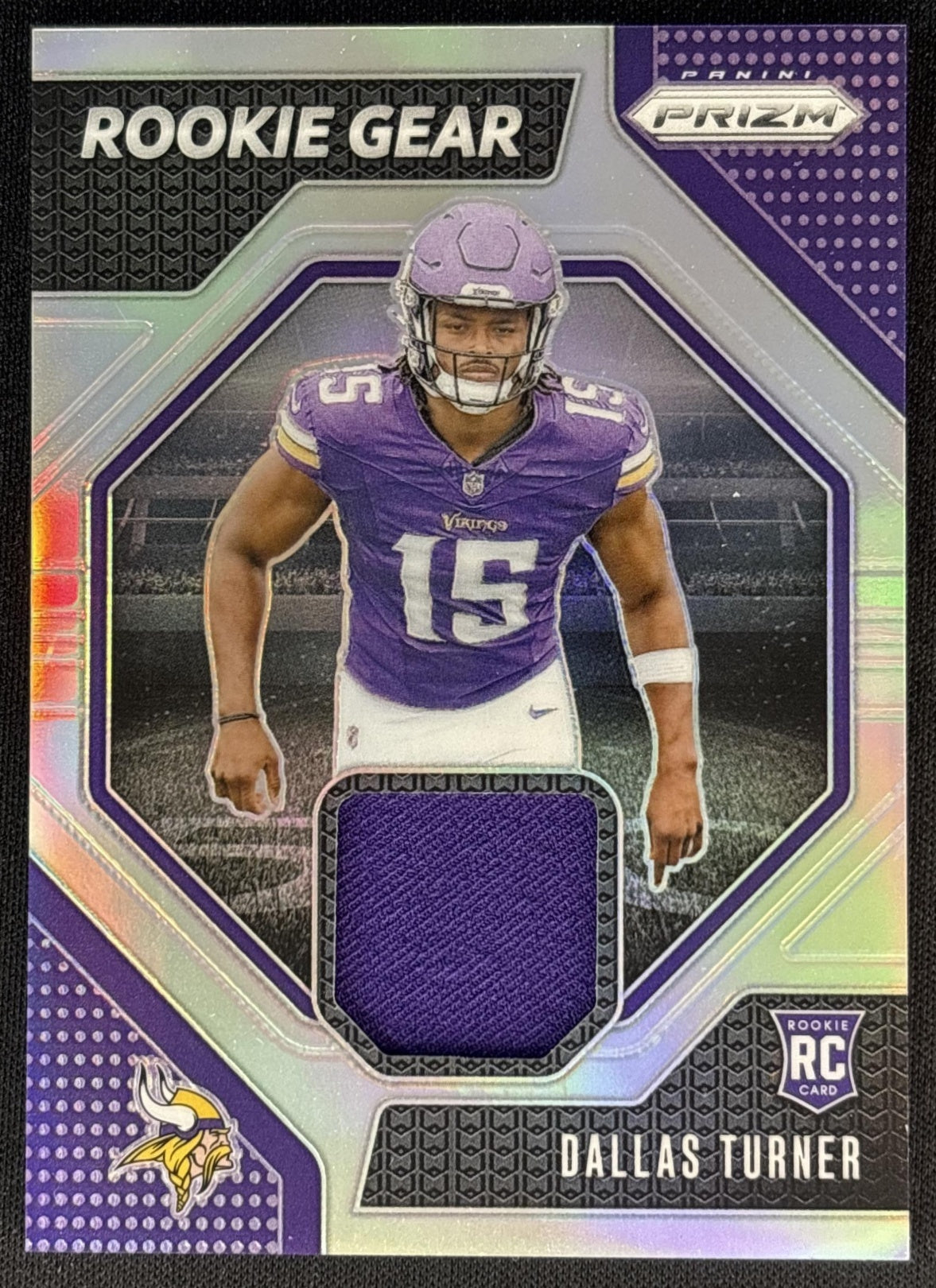 Dallas Turner 2024 Panini Prizm Rookie Gear Vikings Default Title Sports Trading Cards