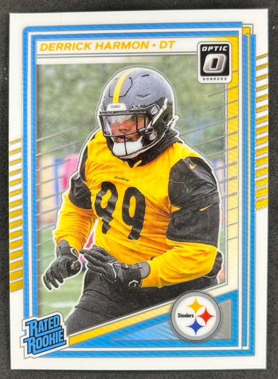 Derrick Harmon 2025 Donruss Optic Rated Rookie Steelers Sports Trading Card