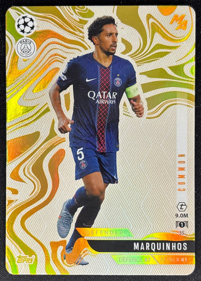 Marquinhos 2025 Topps Match Attax Madness UEFA Champions League Common PSG Sports Trading Cards