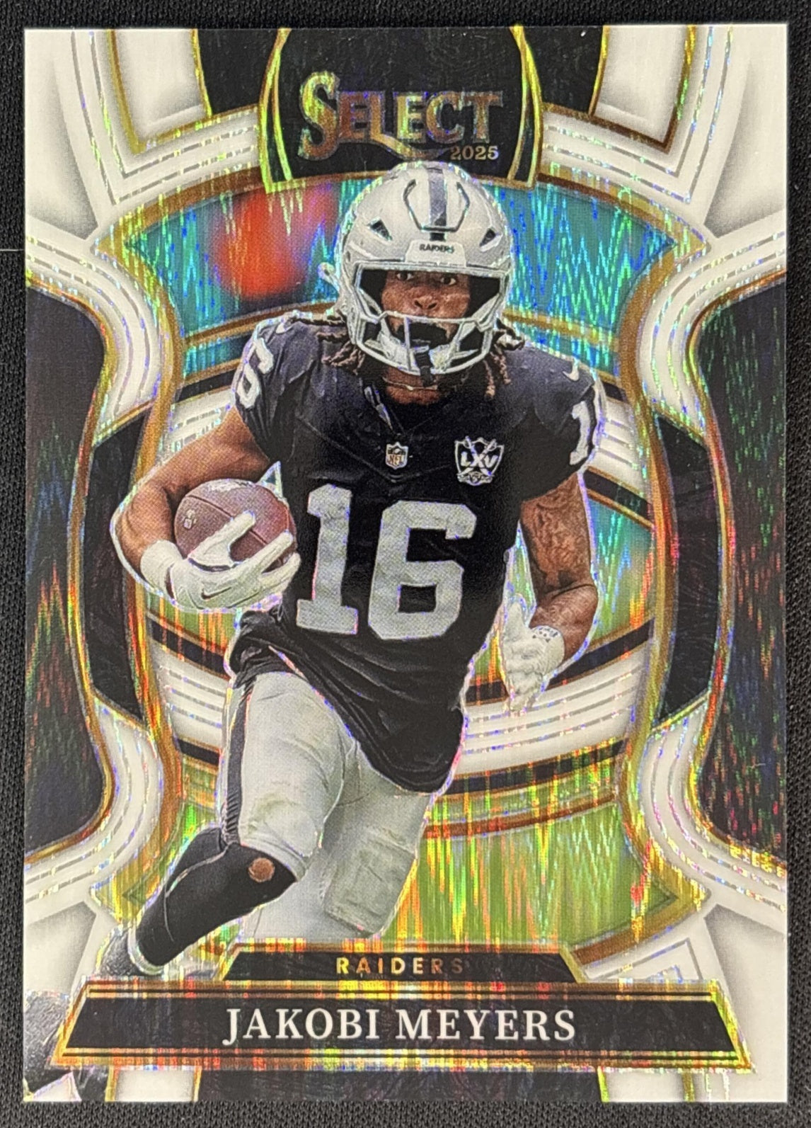 Jakobi Meyers 2025 Panini Select Concourse White Prizm Shock /799 Raiders