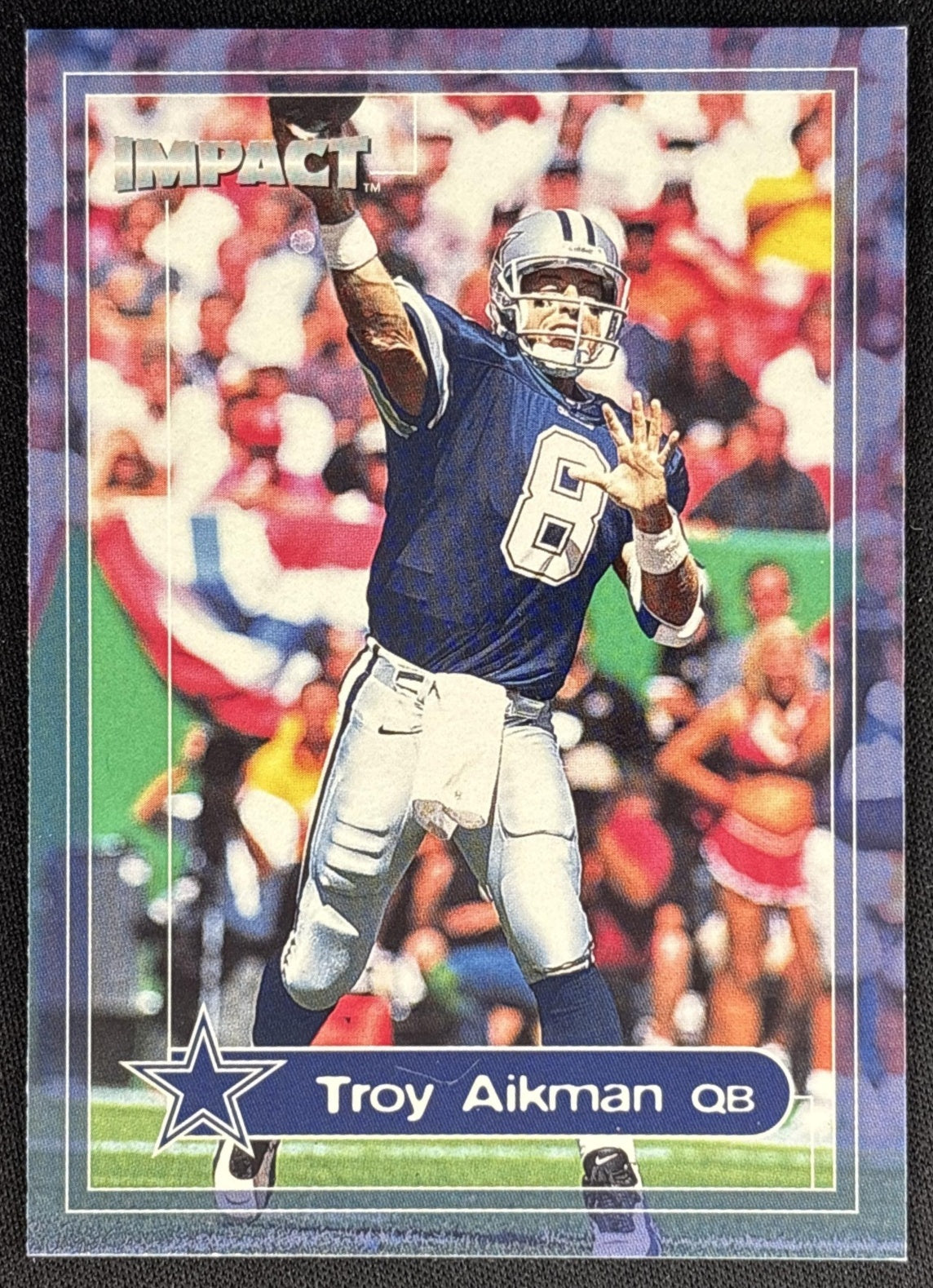Troy Aikman 2000 Fleer IMpact Cowboys Sports Trading Cards