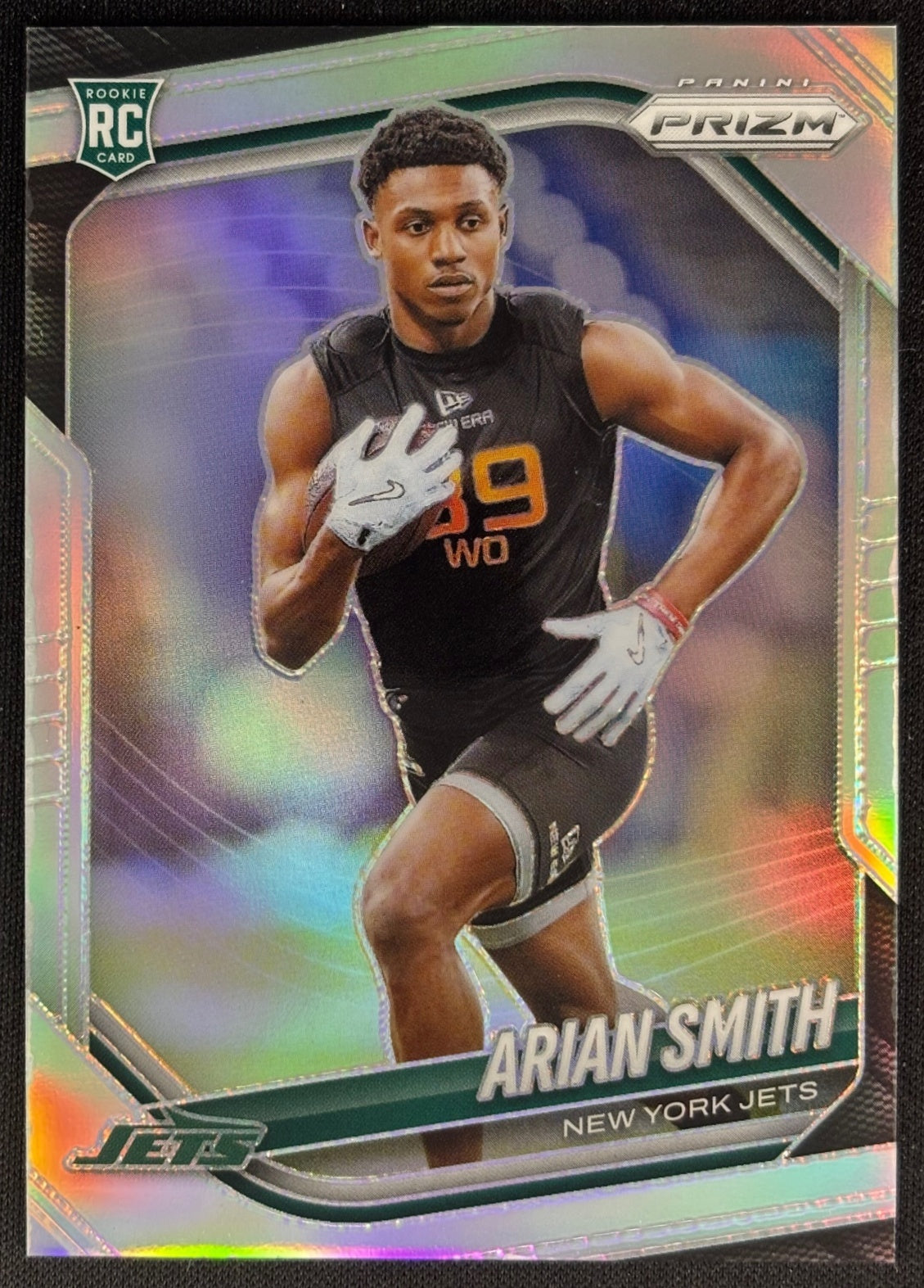 Arian Smith 2025 Prizm Silver Jets Sports Trading Card