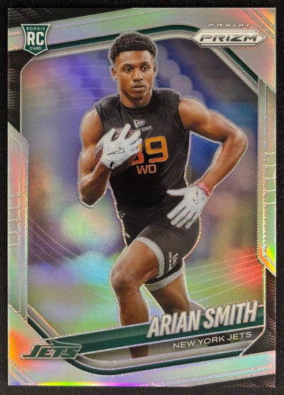 Arian Smith 2025 Prizm Silver Jets Sports Trading Card