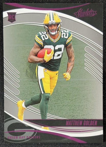 Matthew Golden 2025 Panini Absolute Rookies Pink Packers