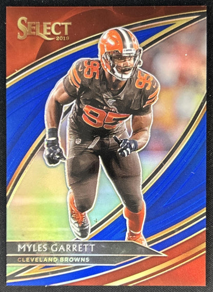 Myles Garrett 2019 Panini Select Blue Prizm /75 Browns Default Title Sports Trading Cards