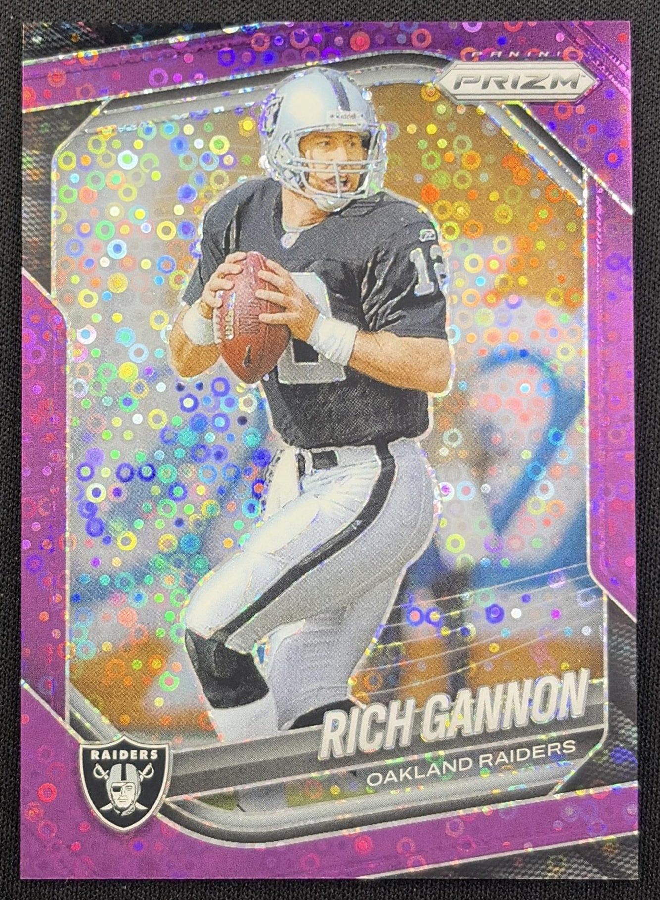 Rich Gannon 2025 Panini Prizm No Huddle Purple /75 Raiders Oakland Raiders