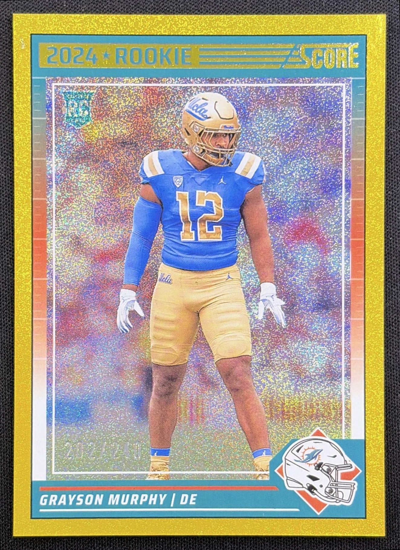 Grayson Murphy 2024 Panini Score Dots Gold /240 Dolphins
