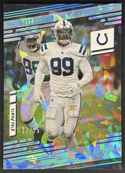 DeForest Buckner 2021 Panini Prestige Xtra Points Premium Platinum /25 Colts Sports Trading Cards