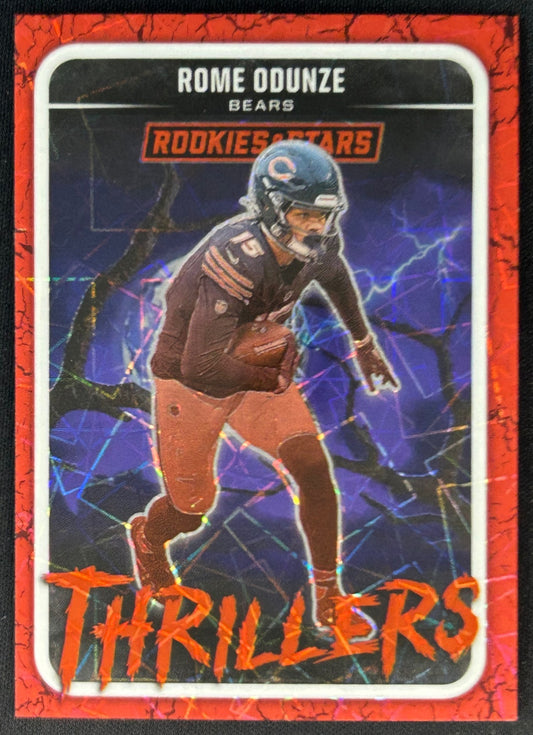 Rome Odunze 2025 Rookies & Stars Thrillers Lazer Bears - Front