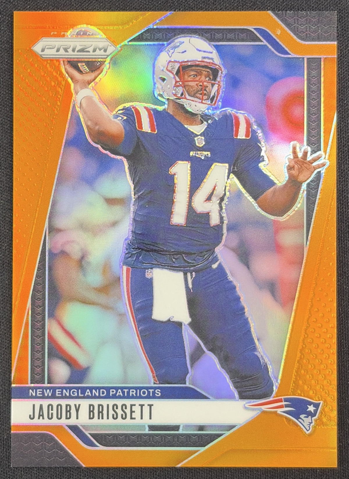 Jacoby Brissett 2024 Panini Prizm Orange /249 New England Patriots