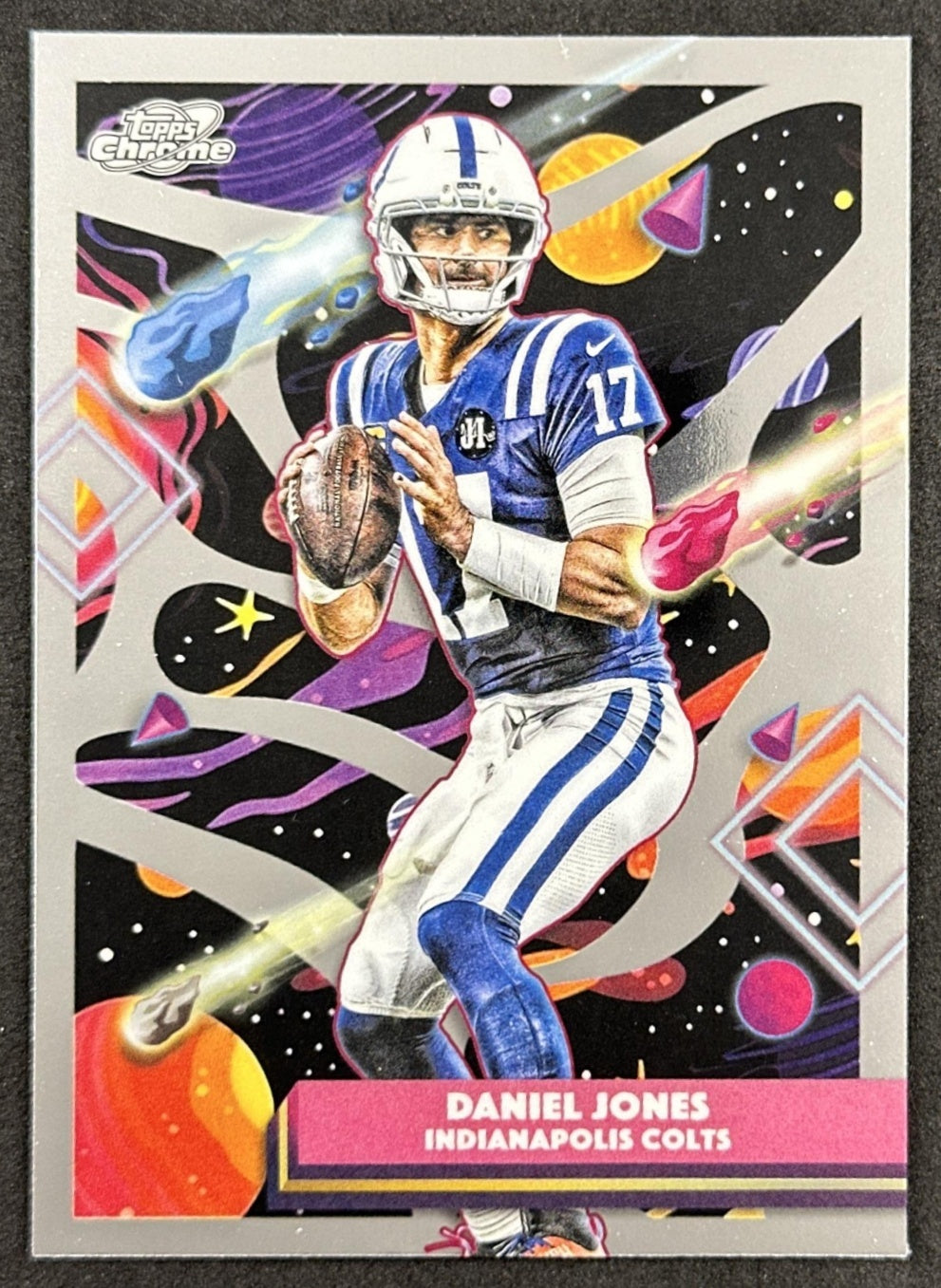 Daniel Jones 2025 Topps Cosmic Chrome Colts front