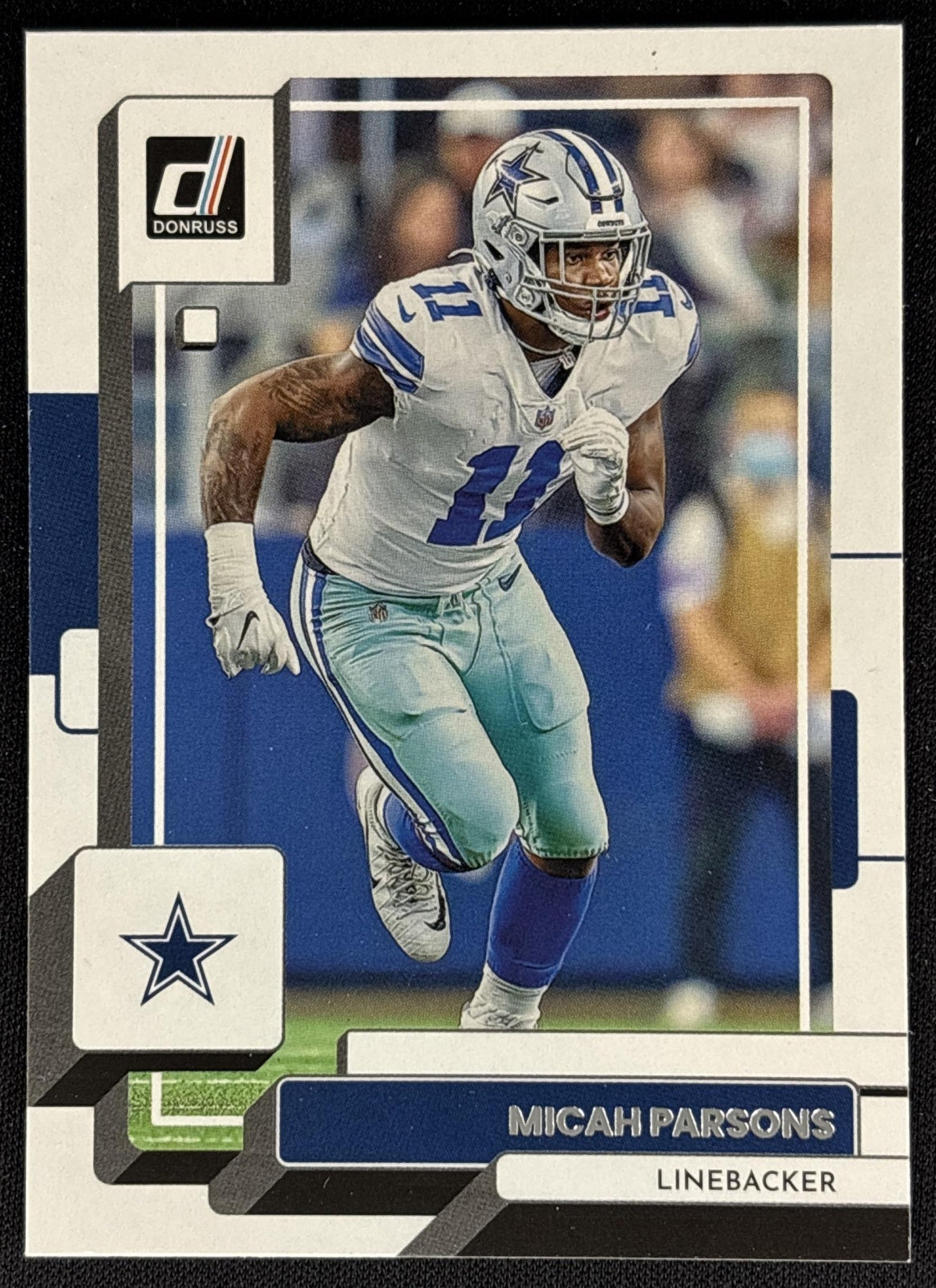 Micah Parsons 2022 Panini Donruss Aqueous Test Cowboys Dallas Cowboys