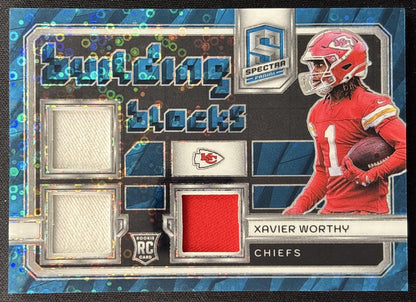 Xavier Worthy 2024 Panini Spectra Building Blocks /60 Chiefs Sports Trading Cards