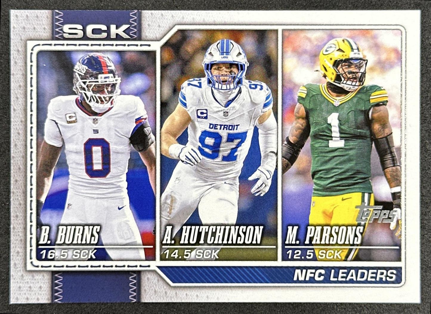 Aidan Hutchinson Brian Burns Micah Parsons 2026 Topps Flagship Sports Trading Cards