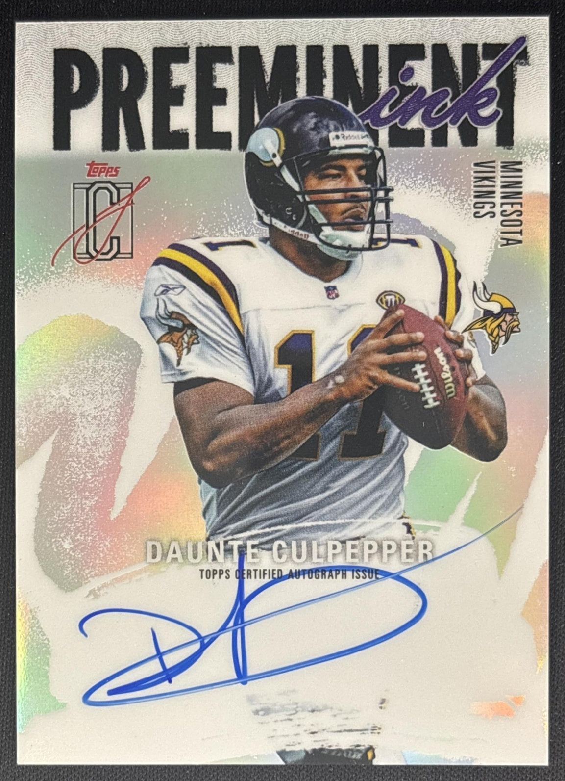 Daunte Culpepper 2025 Topps Signature Class Preeminent Ink Auto Vikings Sports Trading Cards