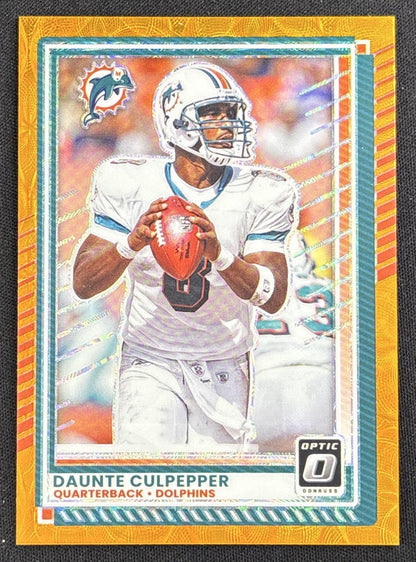 Daunte Culpepper 2025 Panini Donruss Optic Orange Scope Prizm /79 Dolphins