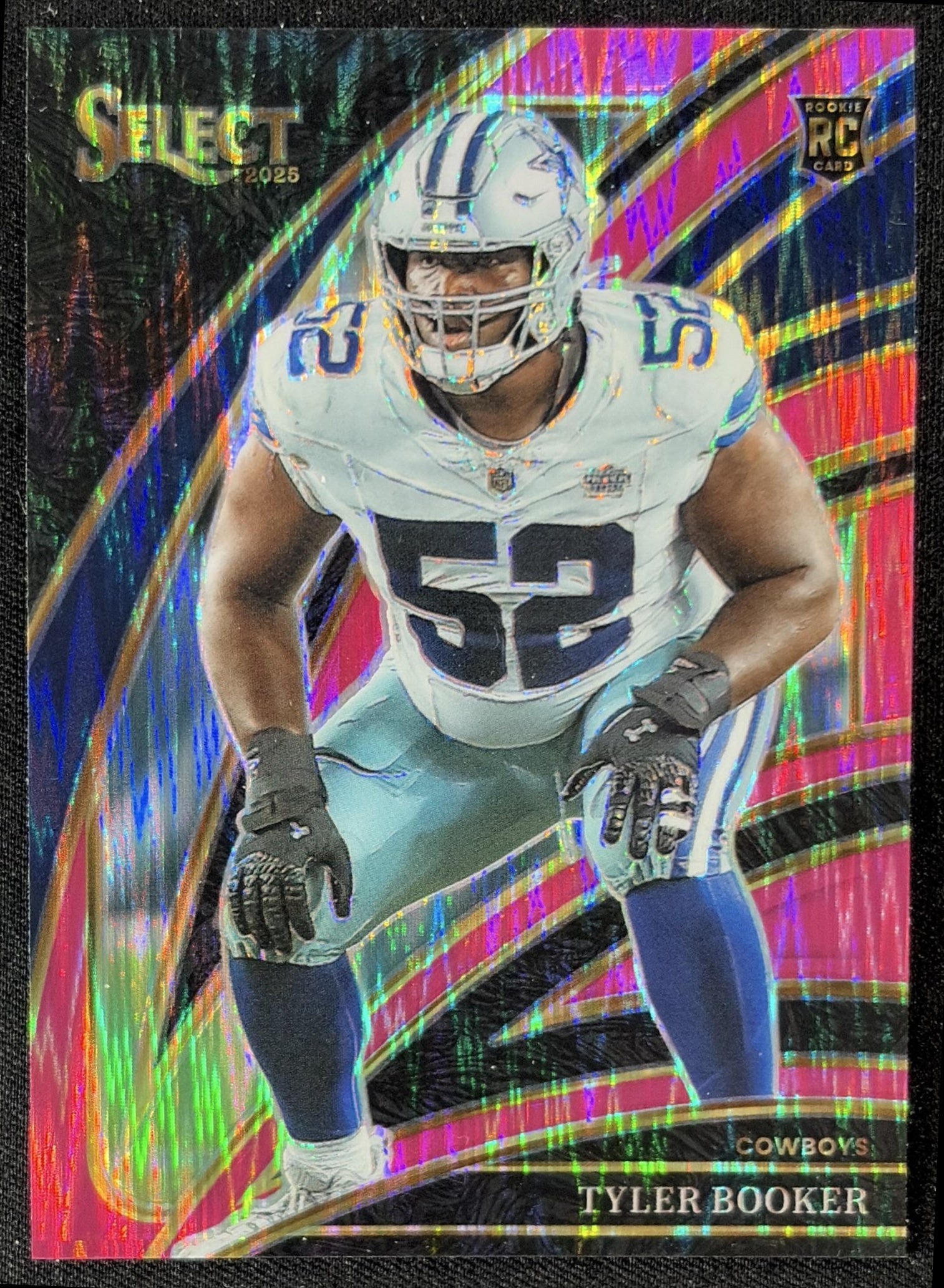 Tyler Booker 2025 Panini Select Club Level Pink Prizm Shock Cowboys