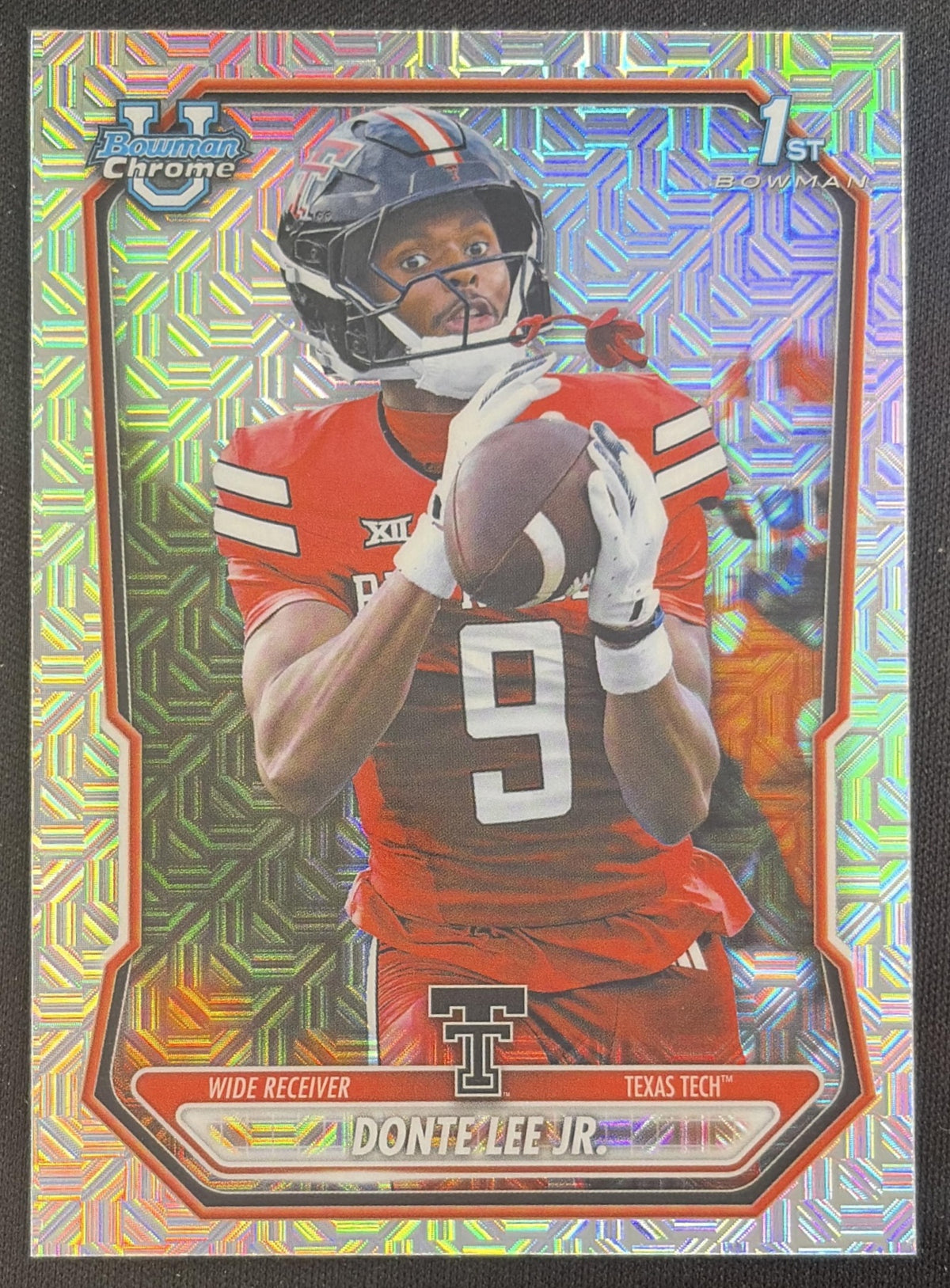 Donte Lee Jr. 2026 Bowman Chrome Prospects Mojo Refractor Red Raiders