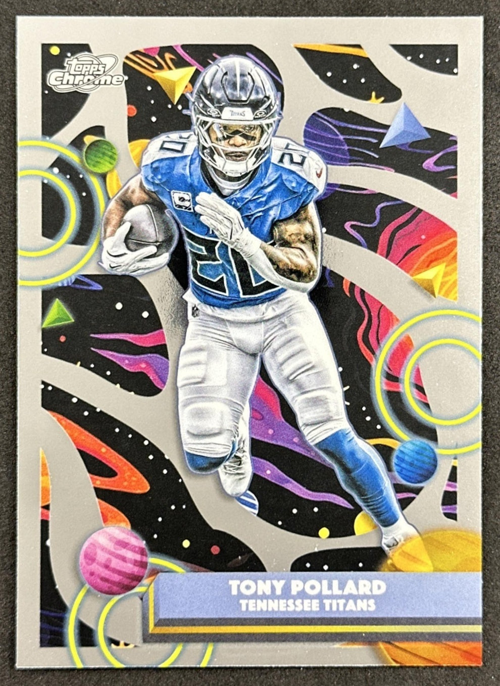 Tony Pollard 2025 Topps Cosmic Chrome Titans front